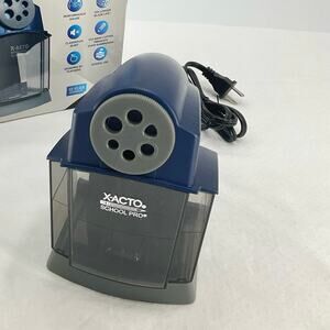 X-ACTO SCHOOL PRO ELECTRIC PENCIL SHARPENER, Blue